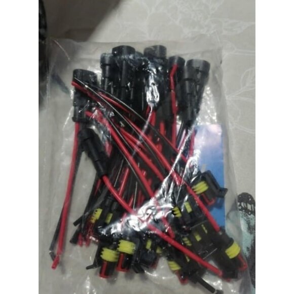 2Pin Way 16AWG Waterproof Wire 1.5mm Series Terminal Connector 10 Pack - Picture 1 of 2